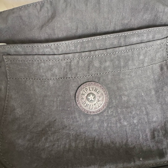 Kipling Small Black Nylon Crossbody Shoulder Bag Purse No Charm - Picture 3 of 11